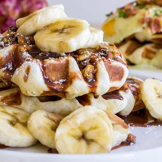 Banana Nutella Waffle